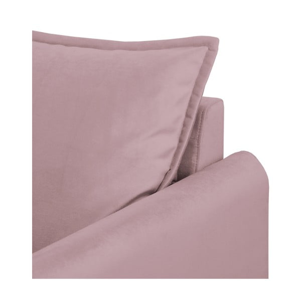 Lavendlivärvi sametist diivan 138 cm Juli – Ropez-image-4