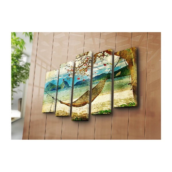 Mitmest osast koosnev maaling Varjupaik, 105 x 70 cm - Wallity-image-2