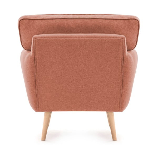 Lososové křeslo s polštářkem Vivonita Malva-image-4