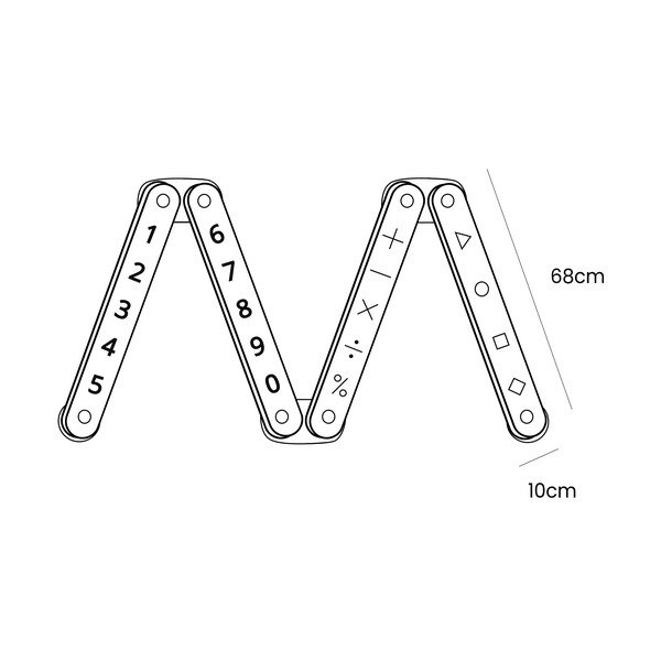 Hall männipuidust sensoorne rada lastele 10x408x5 cm Montessori - Meowbaby-image-4