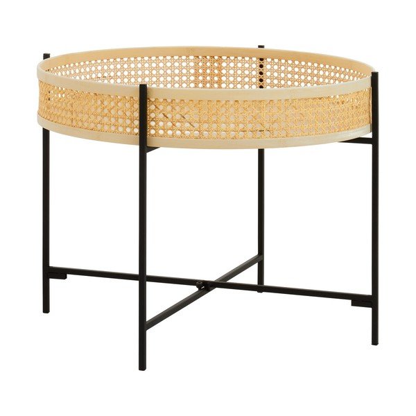 Rotangist ümmargune kohvilaud naturaalses värvitoonis ø 60 cm Depok - Premier Housewares