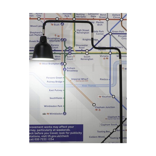 Must põrandalamp metallist varju (kõrgus 150 cm) London - it's about RoMi-image-4