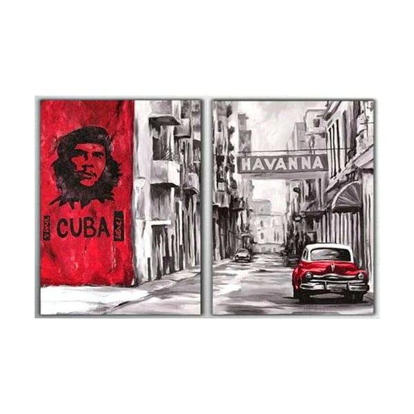 2dílný obraz Cuba, 40x60 cm