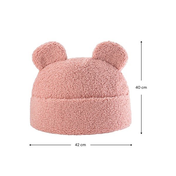 Roosa bukleekangast laste diivanipadi Teddy Pouch - Wigiwama-image-2