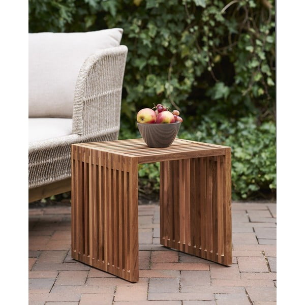 Tiikpuidust küljelaud 40x40 cm Pego - House Nordic-image-1