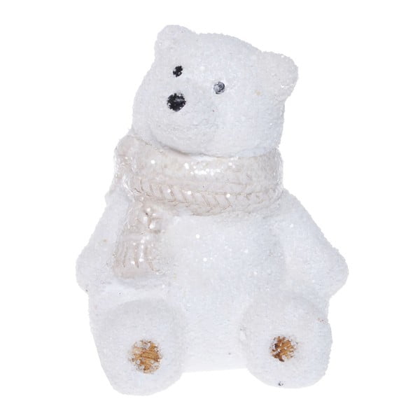 Bílá keramická dekorativní soška Ewax Polar Bear, výška 10 cm