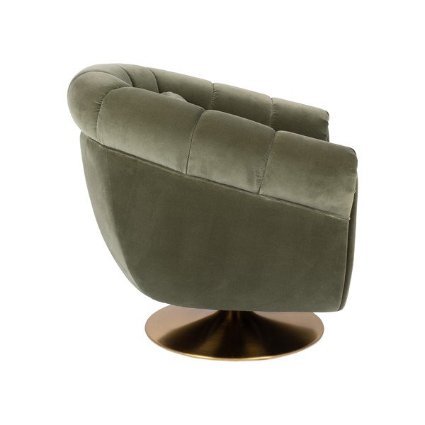 Oliivroheline sametist tugitool Member - Dutchbone-image-2