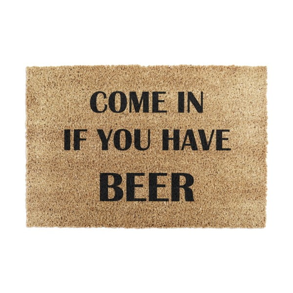 Kookoskiududest matt 40x60cm Come again and bring beer - Artsy Doormats