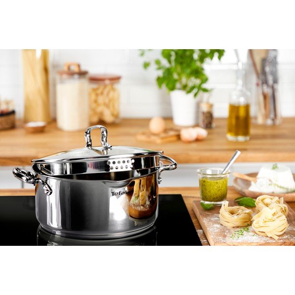 Roostevabast terasest kaanega induktsioonipott 5 l Duetto+ - Tefal-image-2