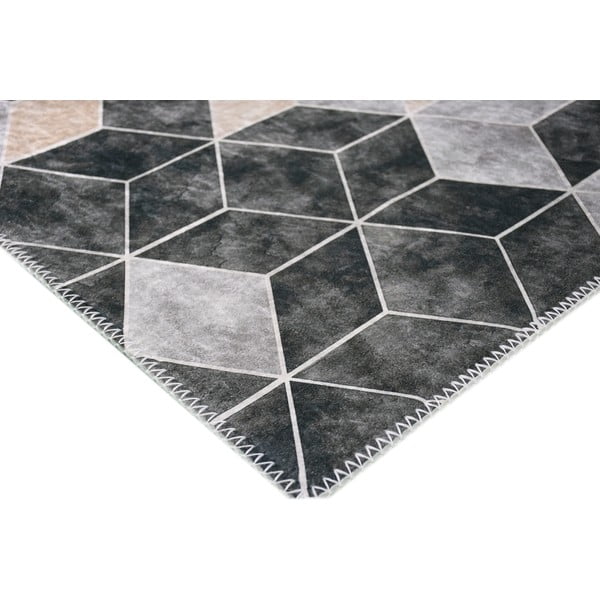 Hall ja kreemikas pestav vaibajooksja 200x80 cm - Vitaus-image-2