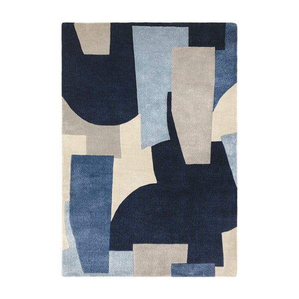 Sinine käsitsi kootud taaskasutatud kiududest vaip 160x230 cm Romy - Asiatic Carpets
