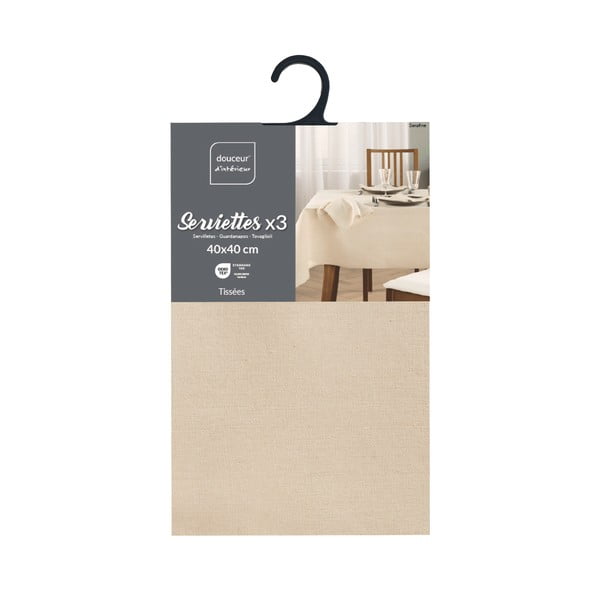 Salvrätikud komplektis 3 tükki 40x40 cm Serafine - douceur d'intérieur-image-4