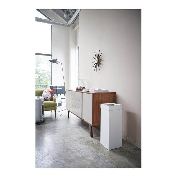 Valge metallist prügikast 27 L Tall - YAMAZAKI-image-1