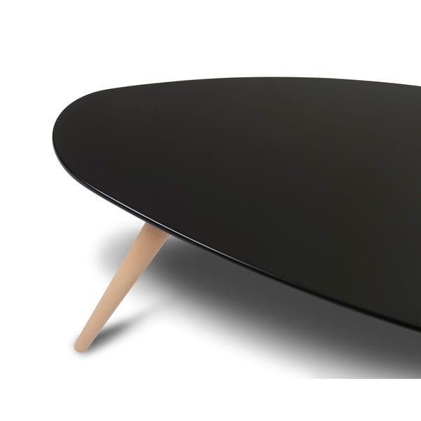 Must kohvilaud pöögijalgadega , 116 x 66 cm Fly - Furnhouse-image-1