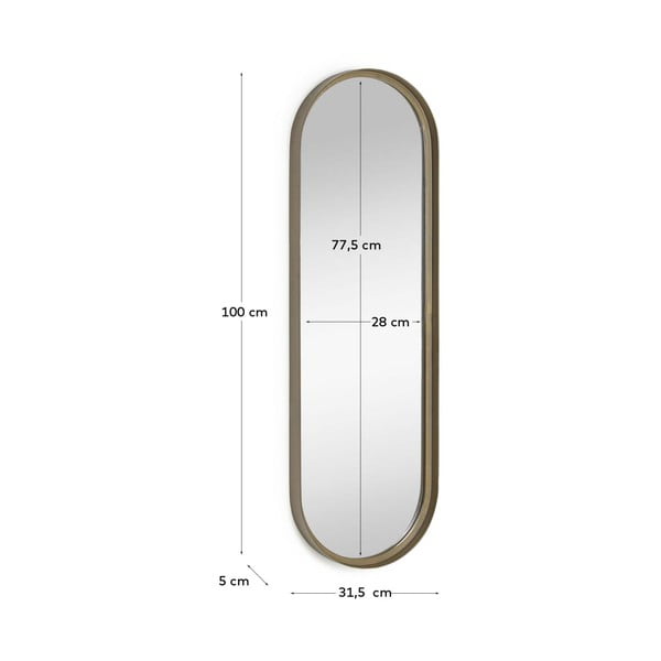 Seinapeegel 31,5x100 cm Tiare - Kave Home-image-3
