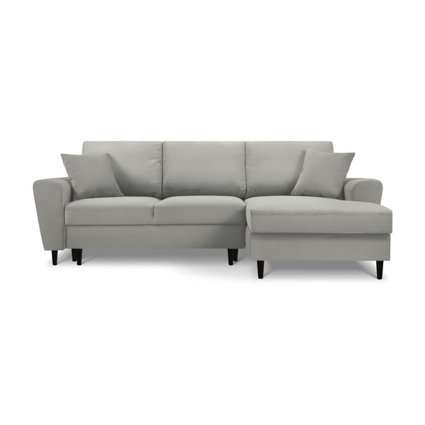 Helehall velvetist panipaigaga nurgadiivanvoodi (parem nurk) Kyoto - Cosmopolitan Design