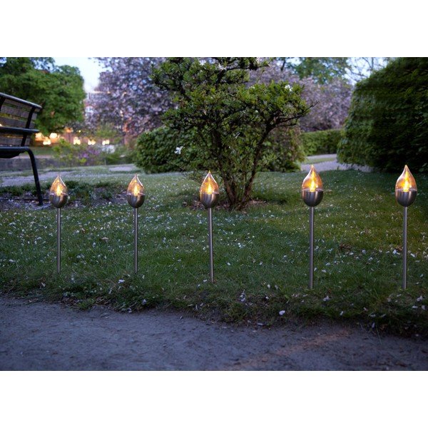 Komplekt 3 LED valgusti dekoratsiooniga välitingimustes, kõrgus 40 cm Olympus - Star Trading-image-4