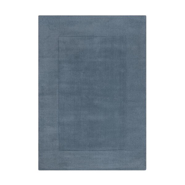 Sinine käsitsi kootud villane vaip 120x170 cm Textured Wool Border - Flair Rugs
