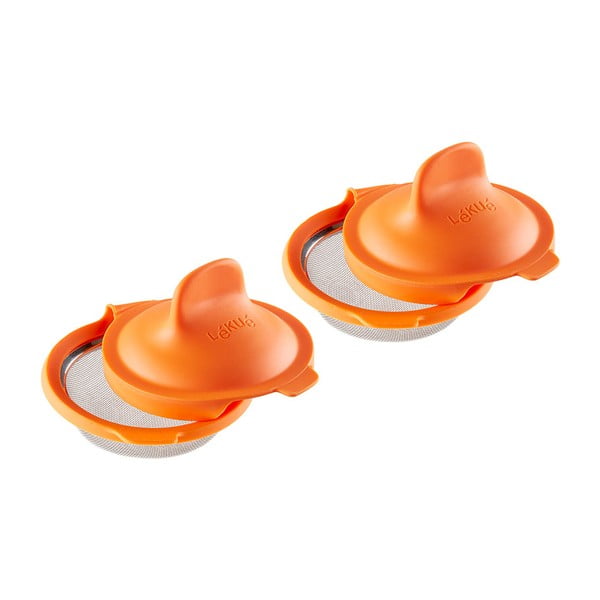 Komplekt 2 oranžist silikoonist vormi kaotatud munade jaoks Pouched - Lékué