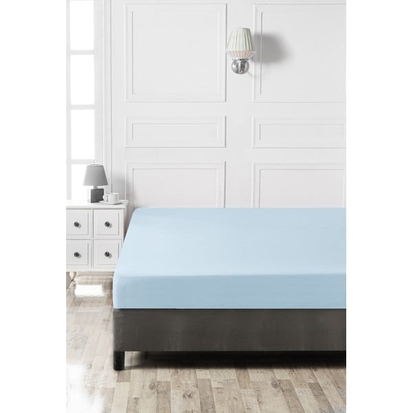 Helesinine puuvillane kummiga lina 140x200 cm - Mijolnir-image-2