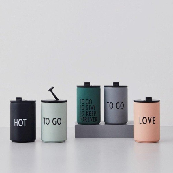 Roheline termokruus 350 ml To Go - Design Letters-image-1