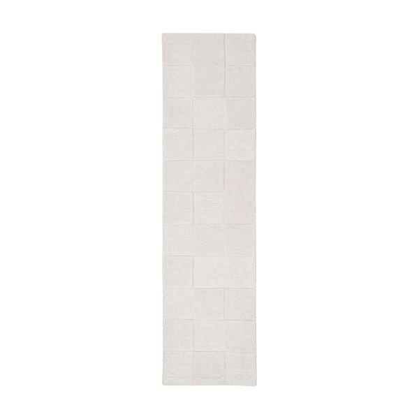 Elevandiluu käsitsi kootud villane vaip 60x230 cm Checkerboard - Flair Rugs