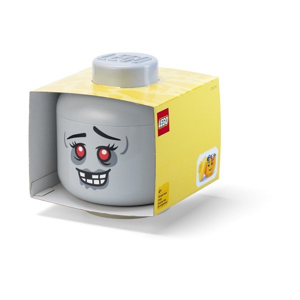 Hall plastikust laste hoiukast ø 24x27 cm Head Zombie L - LEGO®-image-2
