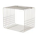 Läikiv hõbedane astmeline metallriiul 38 cm Wire - Mette Ditmer Denmark