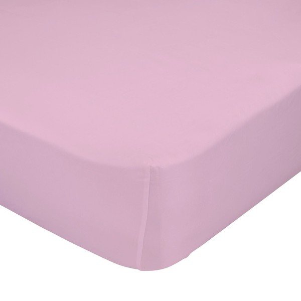 Světle růžové elastické prostěradlo Happynois , 60 x 120 cm
