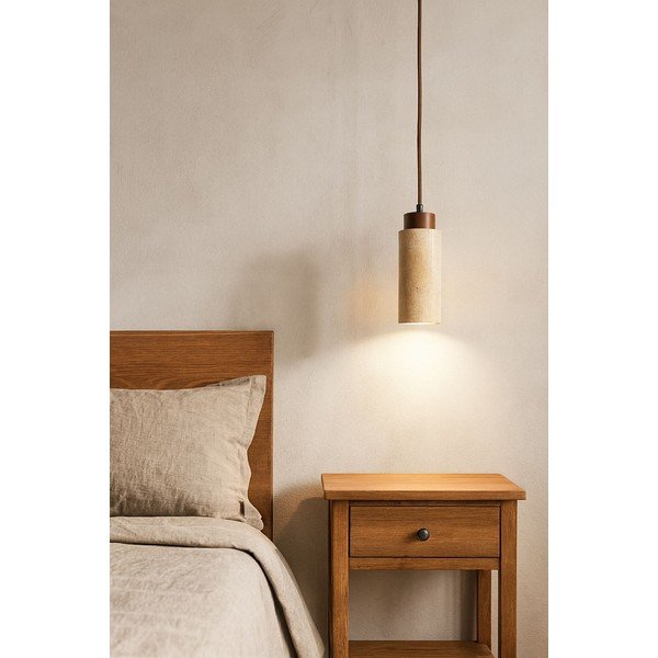 Beež ripplamp kivist varjuga, ø 6,5 cm Selma - Opviq lights-image-2