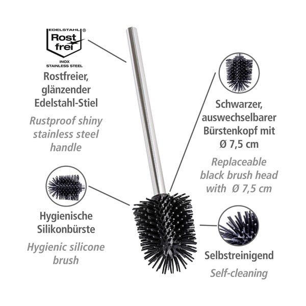 Roostevabast terasest käepidemega asendus-tualetthari - Wenko-image-3