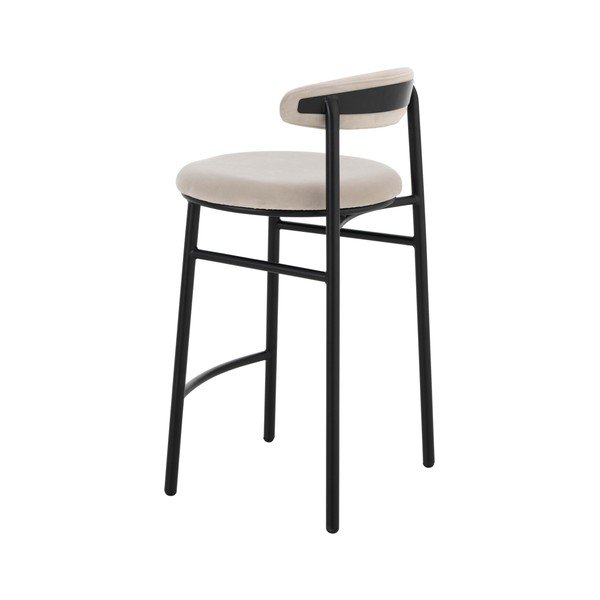 Beež metallist baaritool (istme kõrgus 66 cm) Doggi - Ellos Home-image-3