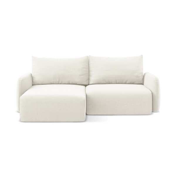 Kreemjas sametdiivanvoodi/panipaigaga nurgadiivan (vasak nurk/diivanvoodiga) Kalena - Makamii