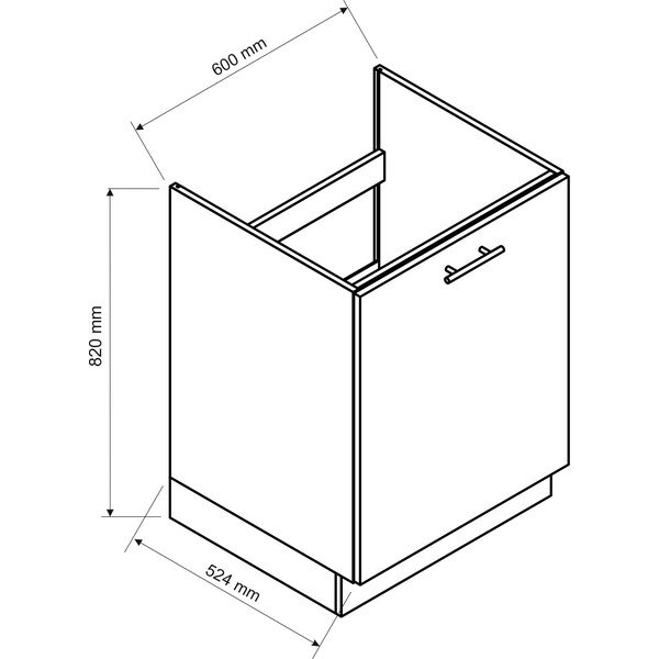 Alumine köögikapp (laius 60 cm) Kai - STOLKAR-image-2