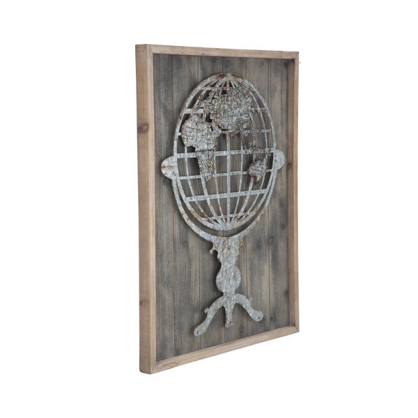 Dřevěná nástěnná dekorace Mauro Ferretti Metal World Tenebris, 60 x 80 cm-image-1