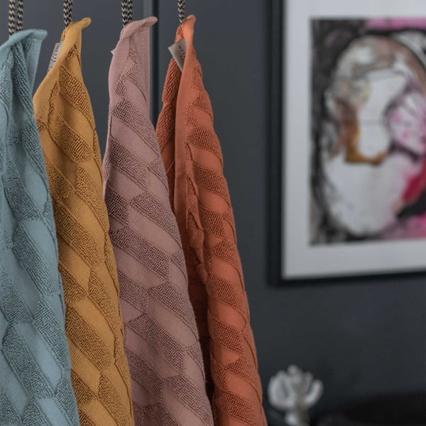 Tumeroheline puuvillane rätik 50x95 cm Geo - Mette Ditmer Denmark-image-3