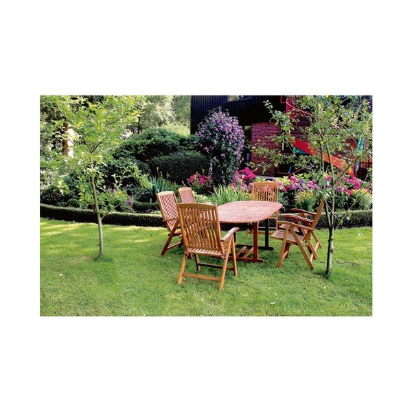 Zahradní rozkládací stůl ze dřeva Bangkirai ADDU Sapa-image-1