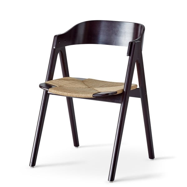 Mustast pöögipuidust söögitool rotangist istmega Findahl by Hammel Mette - Hammel Furniture