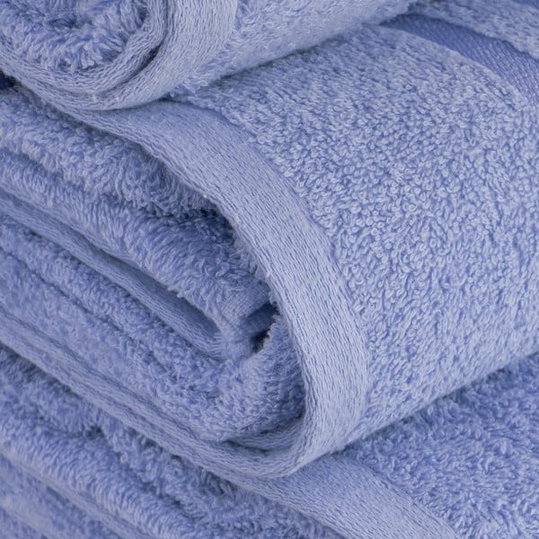 Sinine puuvillane froteerätik 70x140 cm Simple - Casa Selección-image-3