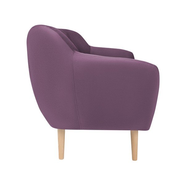 Fialová sametová pohovka Mazzini Sofas Sardaigne, 158 cm-image-2