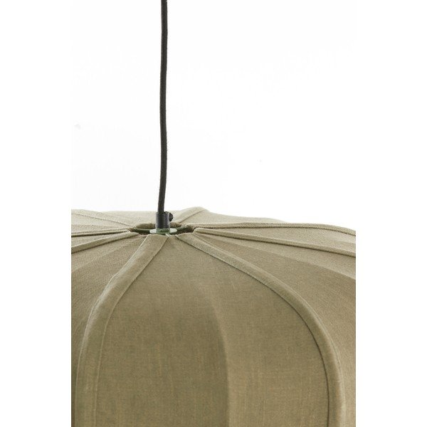 Roheline ripplamp tekstiilist varjuga Zubedo - Light & Living-image-3