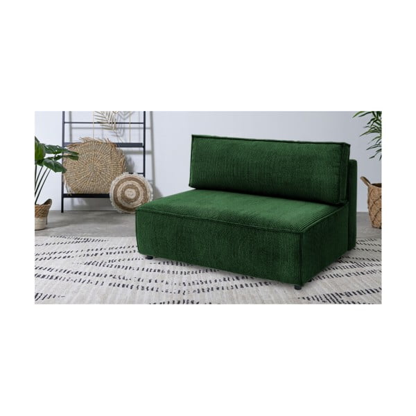 Roheline velvetist diivanimoodul, keskosa  Nihad modular - Bobochic Paris-image-1