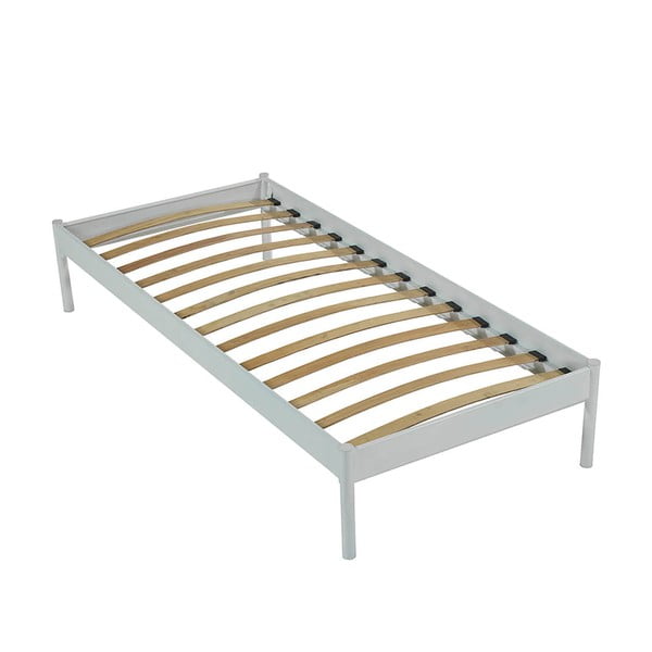 Valge metallist üheinimesevoodi koos voodipõhjaga 120x200 cm Hatkus - Kalune Design-image-4