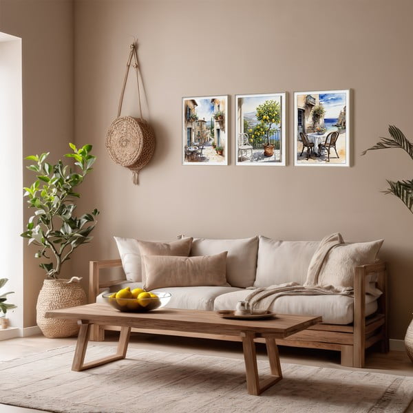 Maalid 3tk komplektis 30x40 cm Tuscany-image-1