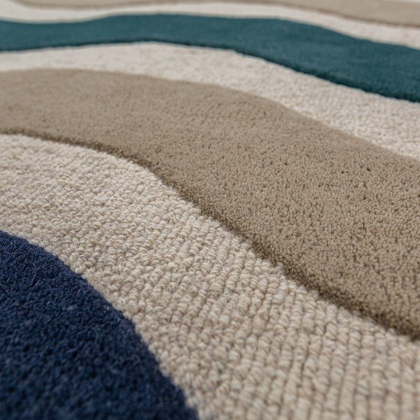 Sinine käsitsi kootud villane vaip 80x300 cm Cascade Wool - Flair Rugs-image-4