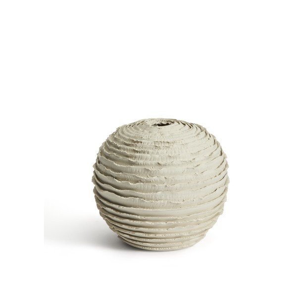 Kreemikas keraamiline käsitöövaas (kõrgus 21 cm) Evania - Kave Home-image-4