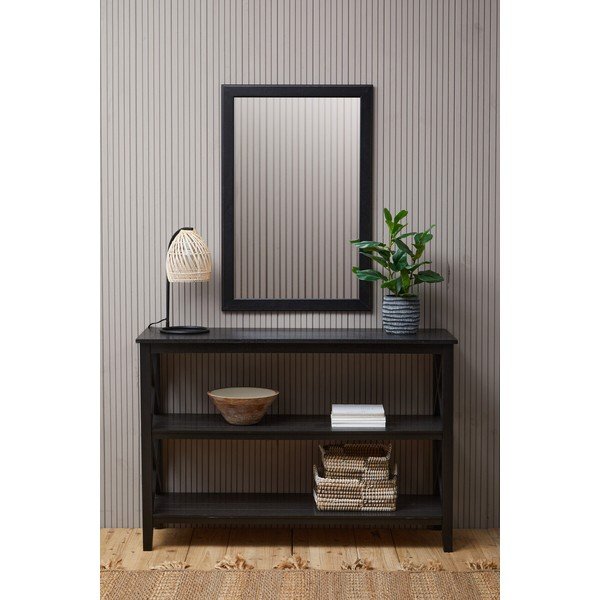 Mustast männipuidust riiul 120x81x40 cm Heritage - Premier Housewares-image-4