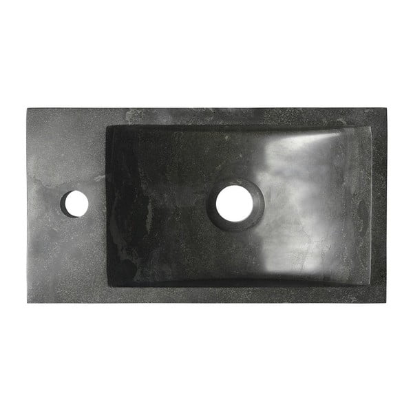 Must kivi väike vannitoa valamu  40x22 cm Blok – Sapho-image-1