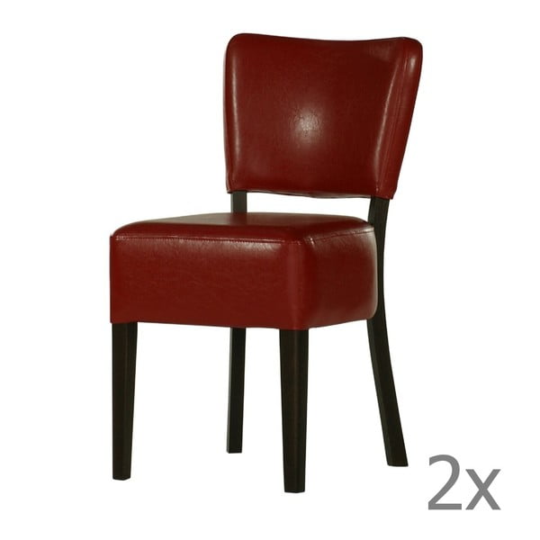 Sada 2 židlí Luie Margo Red