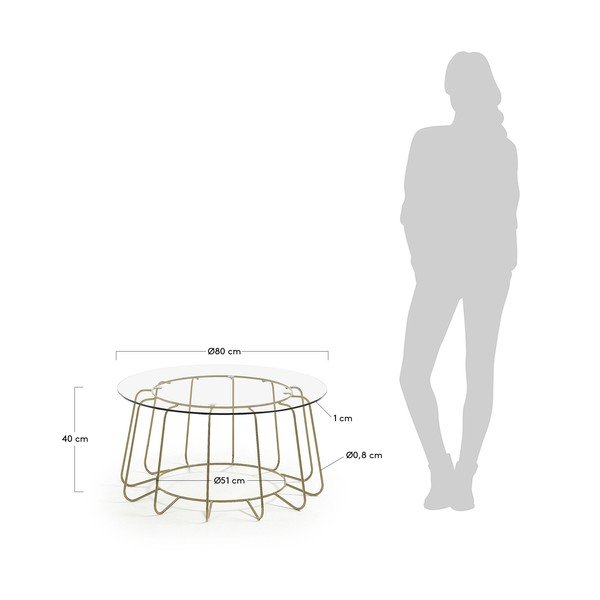 Kohvilaud , ø 80 cm Paradigm - Kave Home-image-4
